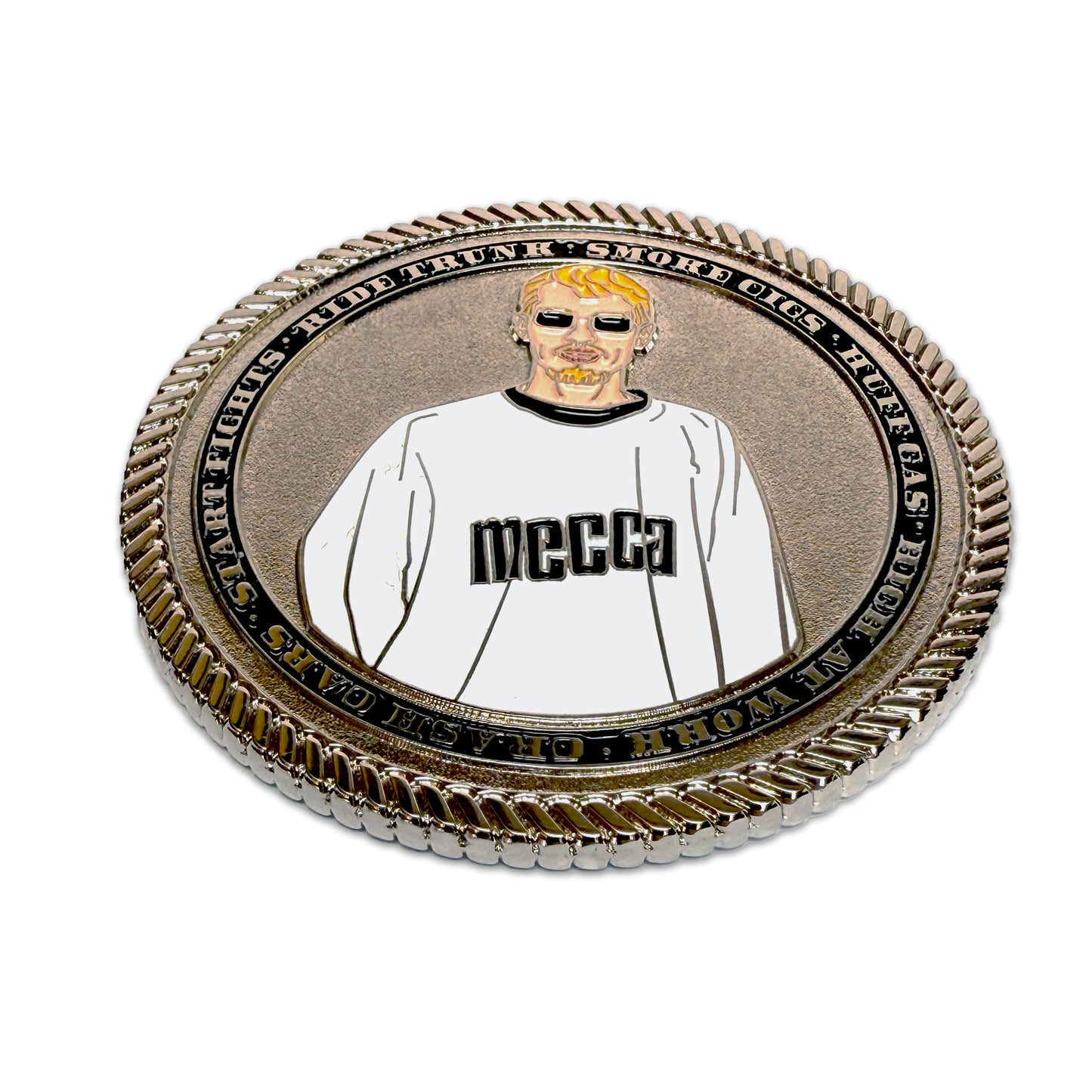The Queeber/Bryan Duality of Man Challenge Coin